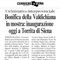 Corriere di Siena  14 febbraio 2009